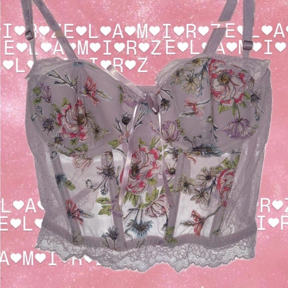Floral Lace Trim Camisole